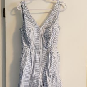 Lucky Brand Seersucker Jumpsuit Size Small
